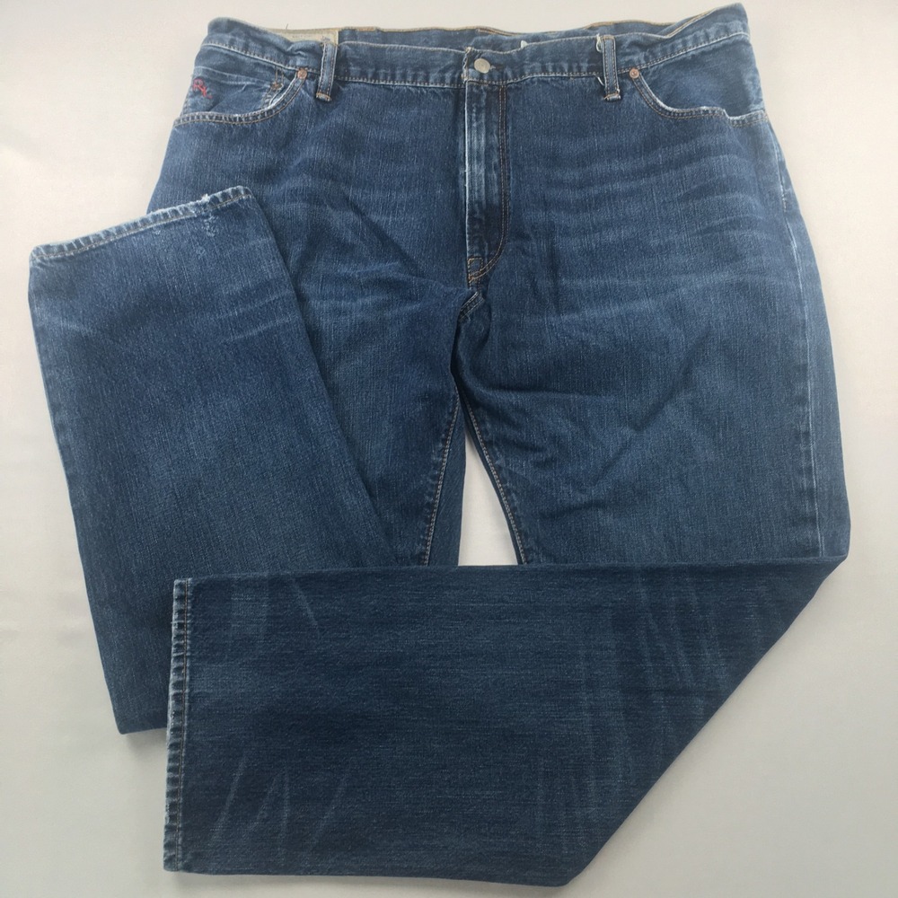 Polo Ralph Lauren Jeans Men 44x34 Blue Authentic Dungarees Straight Leg
